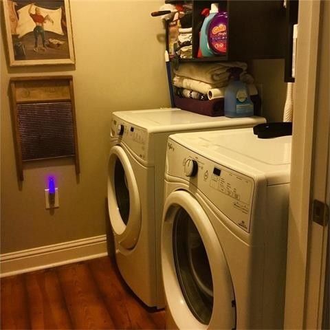 Laundry/Back Door to small fenced yard - 8700 Monroe Ct