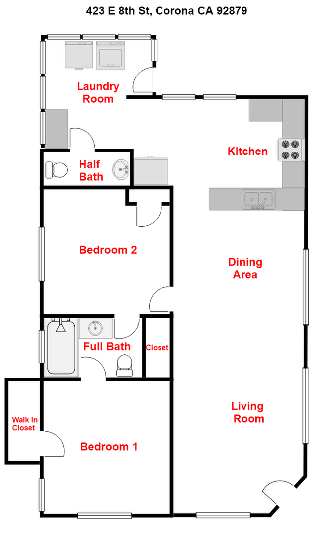 Foto del edificio - REMODELED 2 BED, 1.5 BATH IN CORONA