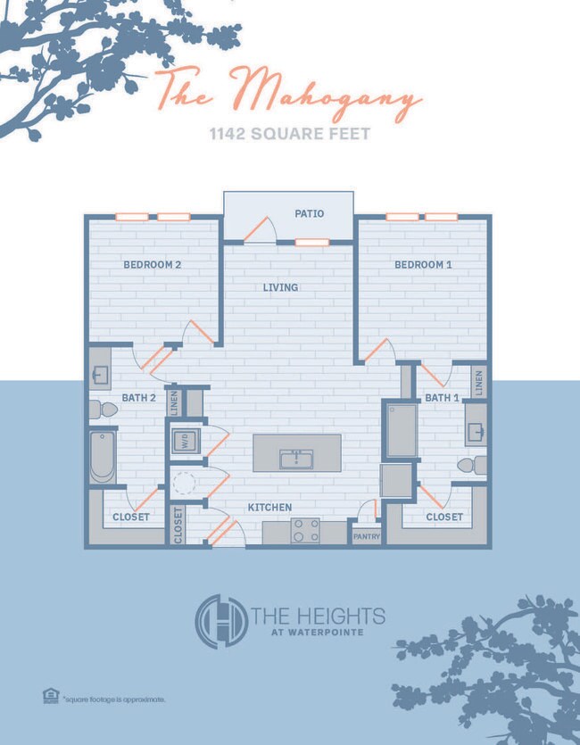 El Mahogany: 2 dormitorios, 2 baños - The Heights at Waterpointe