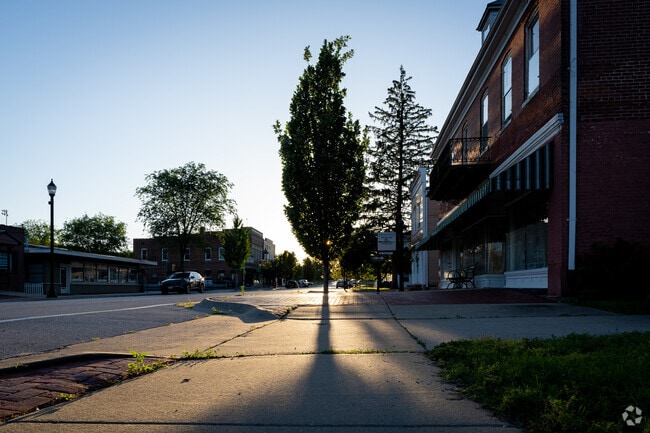 Enjoy a trip to the past along the sidewalks of old town St. Peters.