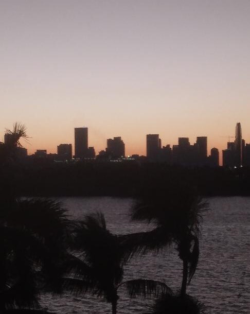 Sunset View from Balcony - 800 West Ave