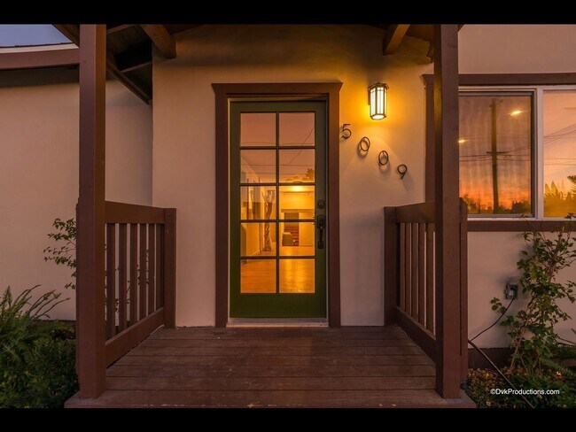 front door, now with expanded porch - 5009 Ellison Plz