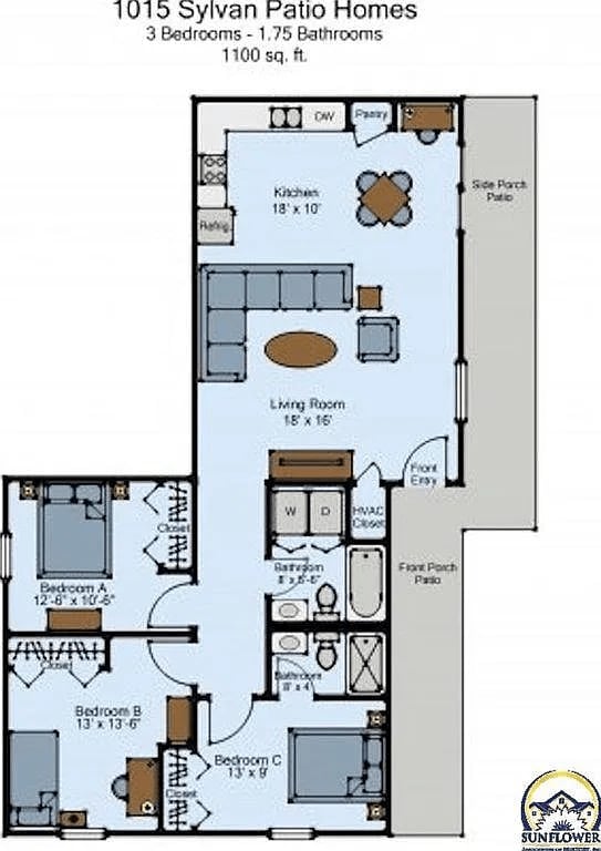 Floor Plan - 1015 Sylvan St
