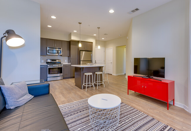 Phase III Modern Living Room and Kitchen - Avalon Irvine