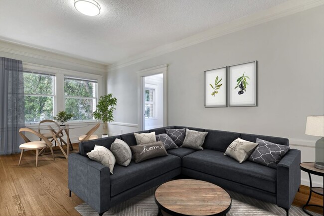 Furnished living room - 1425 Harrison Street Apartments