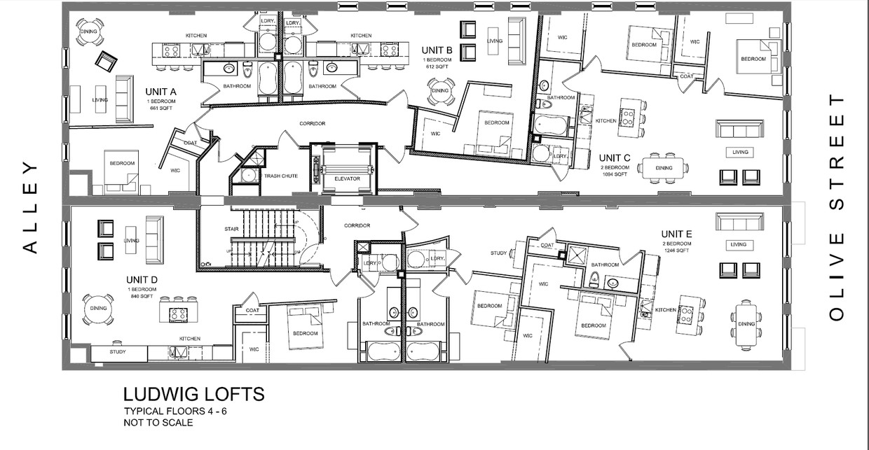 Plano de planta - Ludwig Lofts