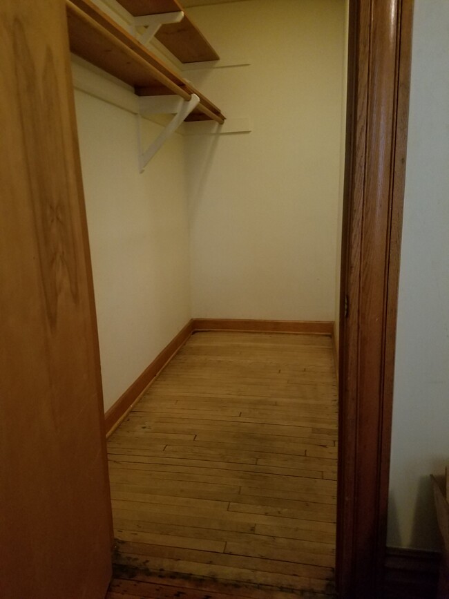Walk-in bedroom closet - 211 Cass St