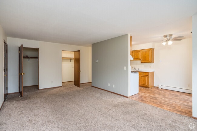 2BR, 1BA - 850SF - Living Room - Langdon Lake Apartments