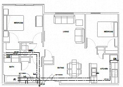 Plano de planta - Stanley Terrace