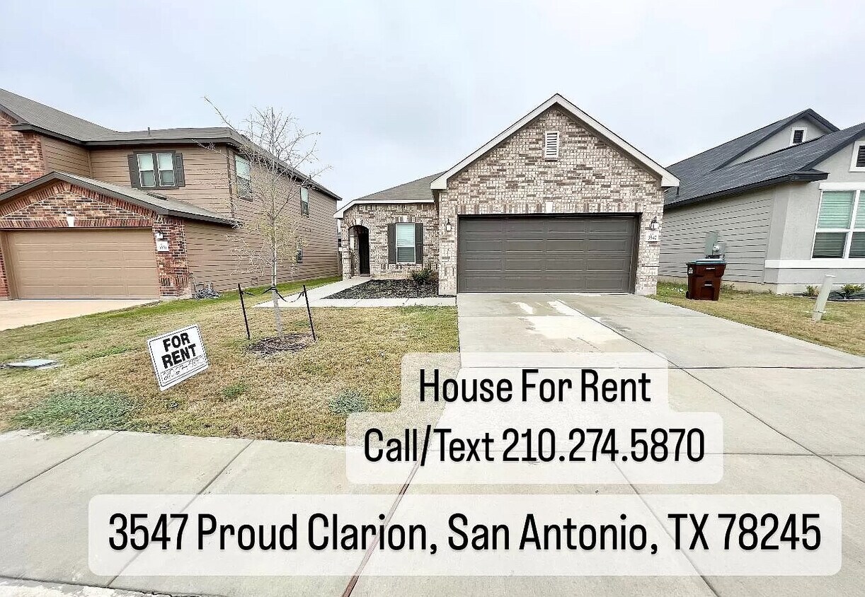 3547 Proud Clarion, San Antonio, TX 78245 House Rental in San Antonio