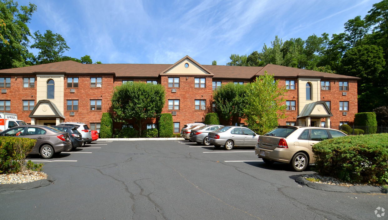 Parking View of Building - Park Street Manor Apartments