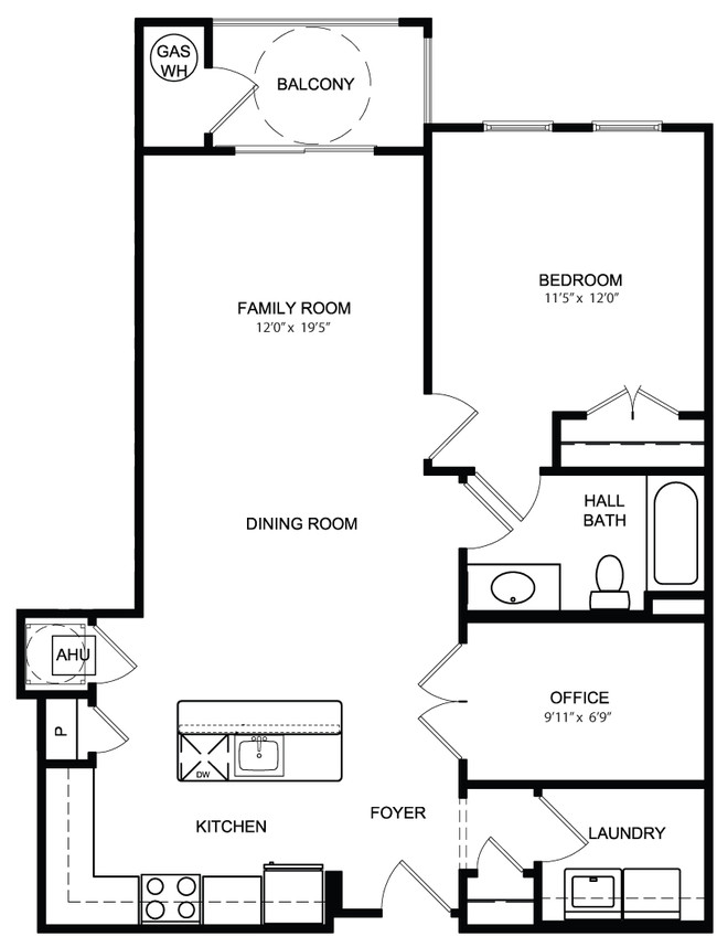 Plano de planta - Riverwoods at Lake Ridge