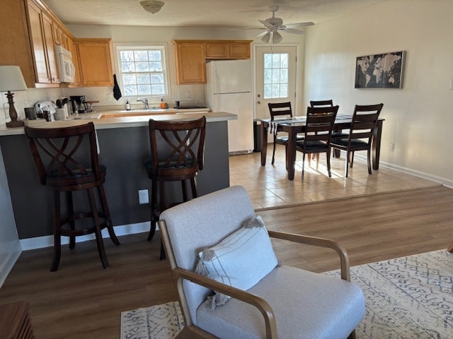 Upper level view into kitchen - 1110 Tolleys Ln