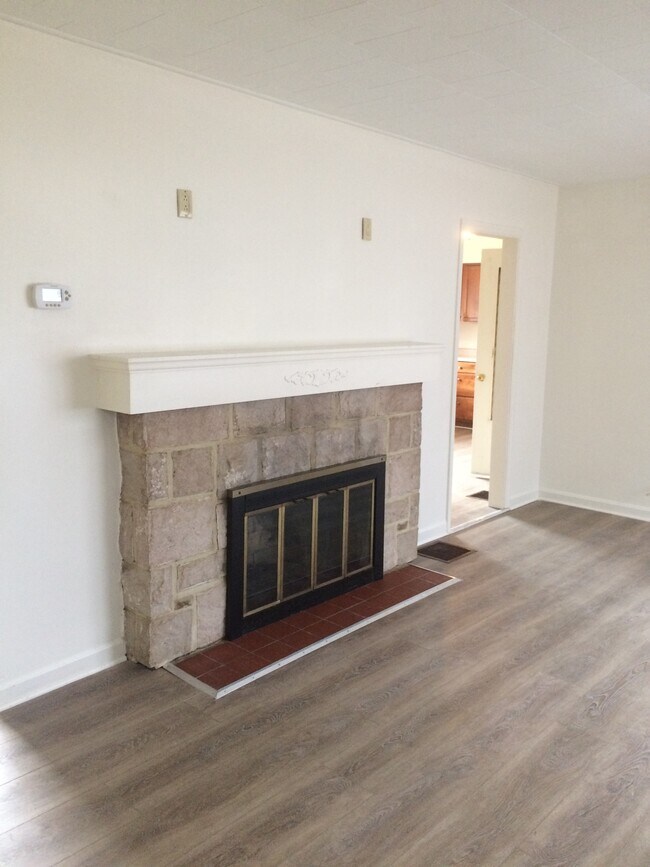 Living room with fireplace (inoperable) - 2517 Petersburg Rd