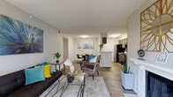 Located at 13658 O'Connor Road in San Antonio, TX, this well-appointed 2-bedroom, 2-bathroom single-floor residence offers a comfortable and functional layout. The open-concept living and dining area is anchored by a classic fireplace with a white mantle and built-in shelving, while sliding glass doors flood the space with natural light and provide direct access to a private patio. Wood-style flooring flows throughout, adding warmth and continuity.

The galley-style kitchen features dark cabinetry, light stone countertops, a mosaic tile backsplash, and black appliances, including a full-size refrigerator and electric range. A pantry and adjacent dining area complete the kitchen zone. A dedicated laundry room accommodates a full-size washer and dryer.

The spacious primary bedroom offers a ceiling fan, natural light from a window, and a well-appointed ensuite bathroom with a granite-style vanity and an illuminated mirror. The second bedroom, also with a ceiling fan and window, provides flexible use. Three closets throughout the home offer generous storage. Two full bathrooms with updated vanities and modern fixtures serve the residence comfortably.