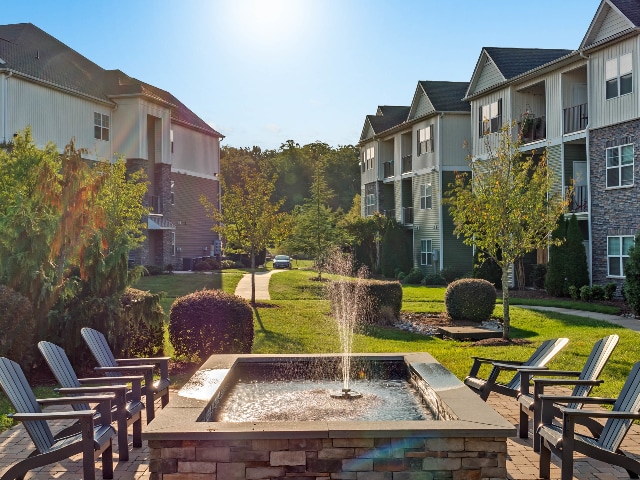 Outdoor Courtyard with Water Feature - Bridford West