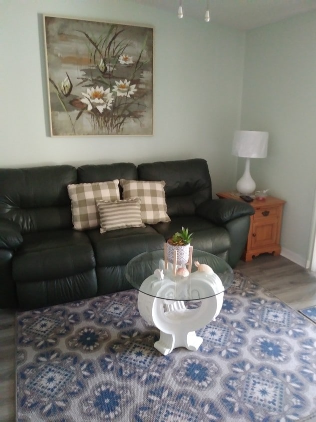 Recliner couch in living area - 8001 Formby St