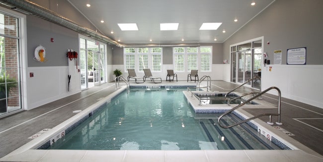 Indoor pool and hot tub at the Clubhouse - Northern Pass Luxury Apartments