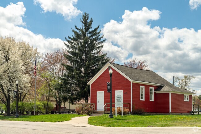 Historic farmhouse offers guests a view of what life was like before modernization, located at Historical Park in downtown Romulus.