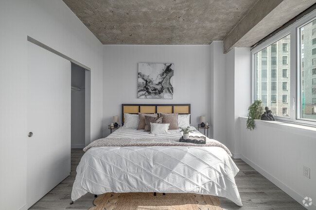 1BR, 1BA - 745SF - Bedroom - The Mercer