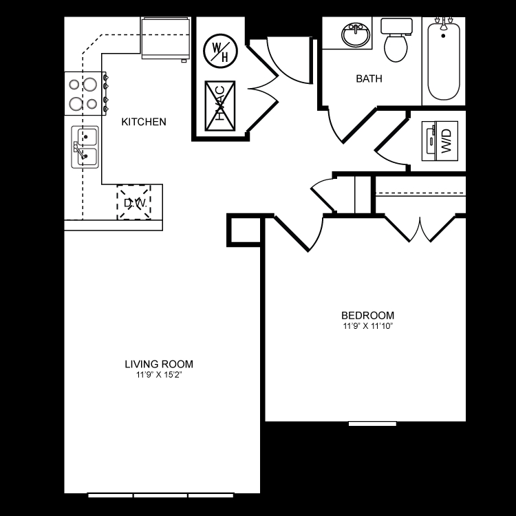 1BR/1BA - Matthews Memorial Terrace