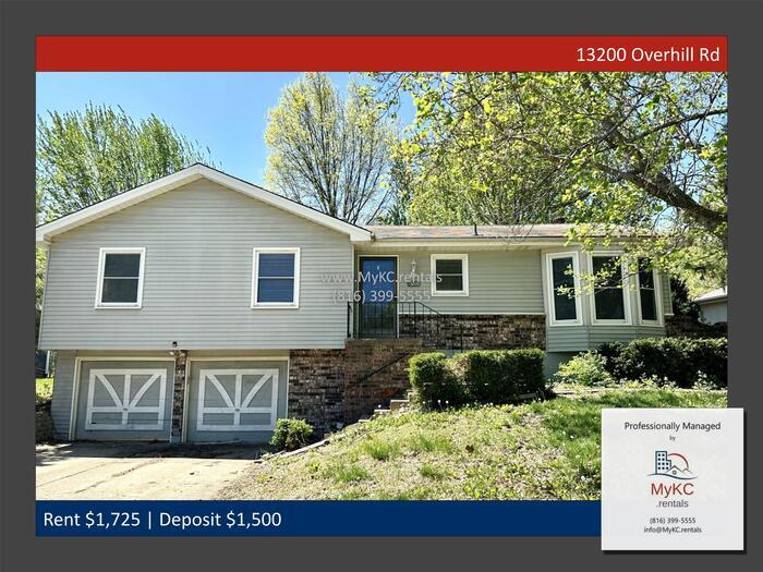 Stunning 3 bed, 2 bath home in KCMO NOW AV... House for Rent in