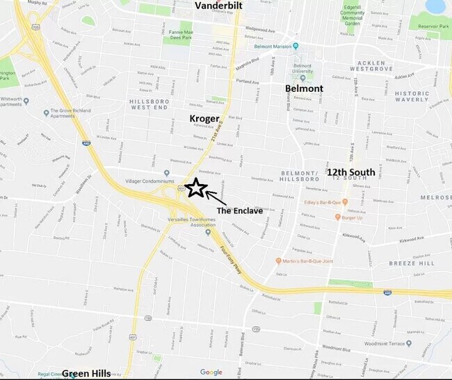 Map - 2600 Hillsboro Pike