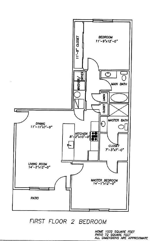 Plano de planta - Miller 171 Apartment Homes