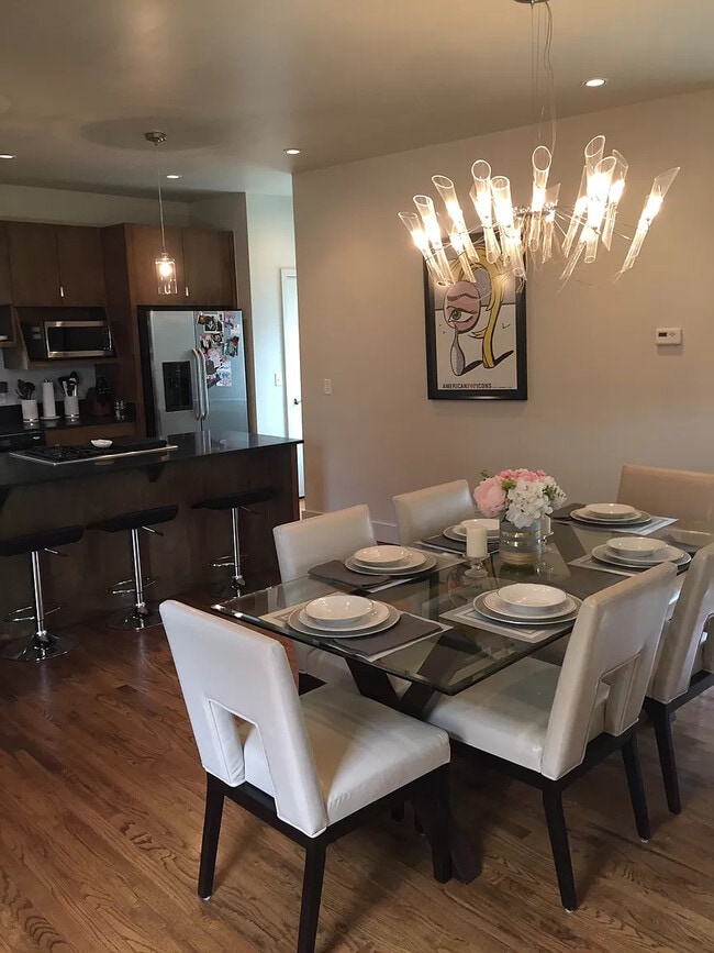 Dining area and kitchen - 1416 S Troost Ave