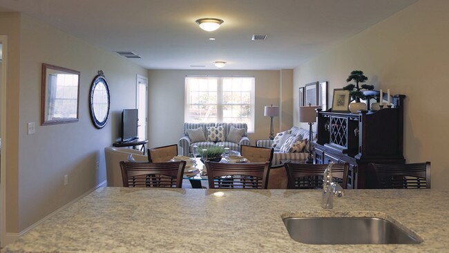 Sala de estar - Harrison Hill Apartments