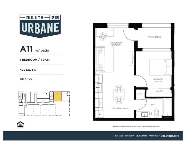 Urbane218 A11 Floor Plan - Urbane218