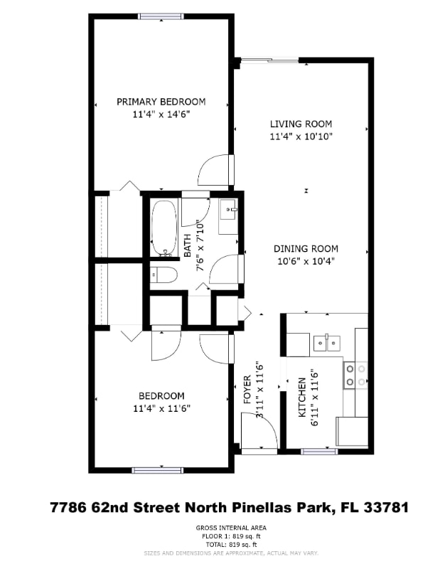 7786 62nd St N Unit apt 2, Pinellas Park, FL 33781 Apartment for Rent
