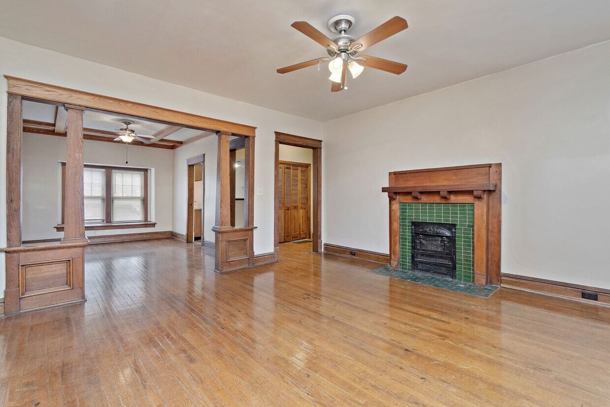 Living Room Looking West toward Dining Room - 4154 Harrison St