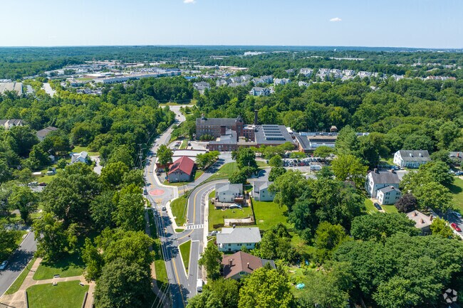 Jessup is surrounded by lush greenery.