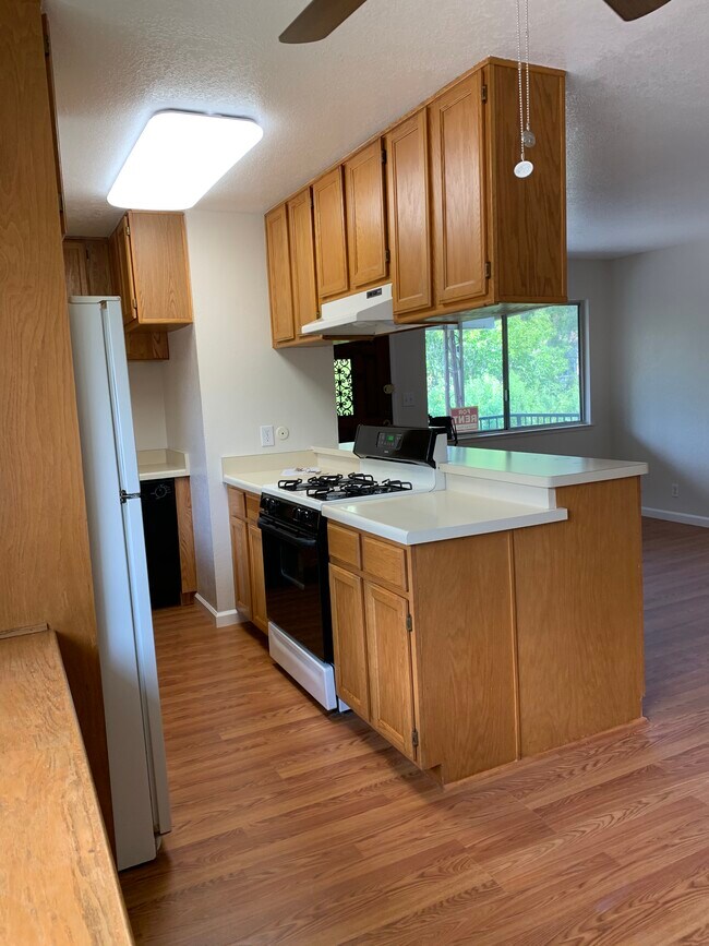 Kitchen with gas stove, dishwasher - 8062 Arroyo Dr