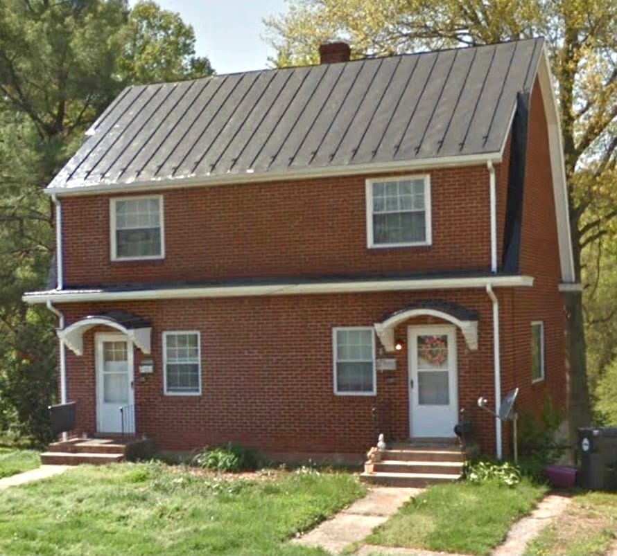 Front of duplex - 1305 Longwood Ave