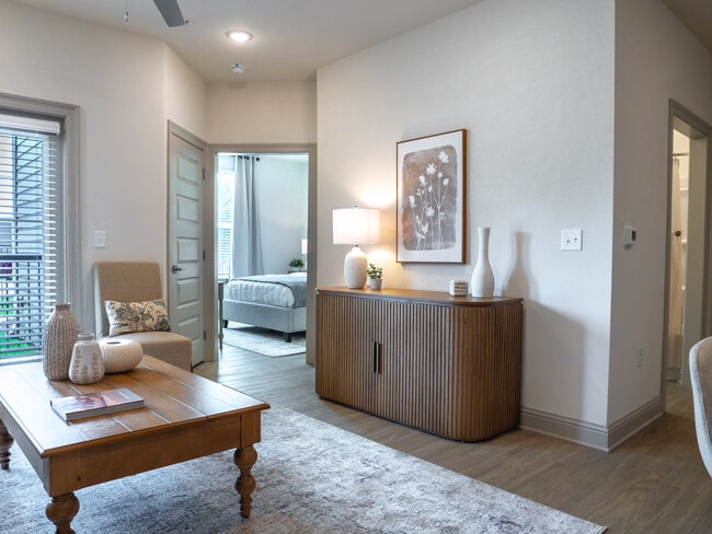 The Malbec: 2BR, 2BA- Living Room - The Waters at McGowin