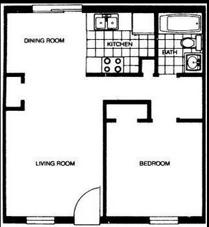 1HAB/1BA - Woodside Apartments