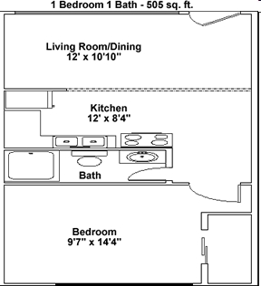 1HAB/1BA - Captain's Quarters Apartments