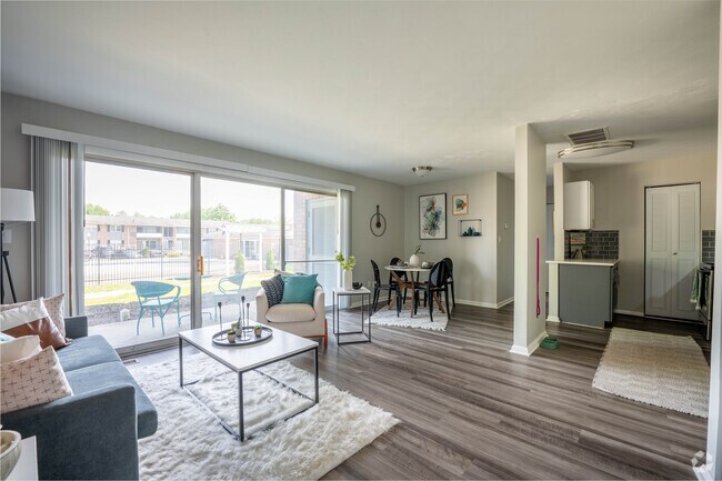 1HAB, 1BA - 787 ft² - Sala de estar - Fountain Parc