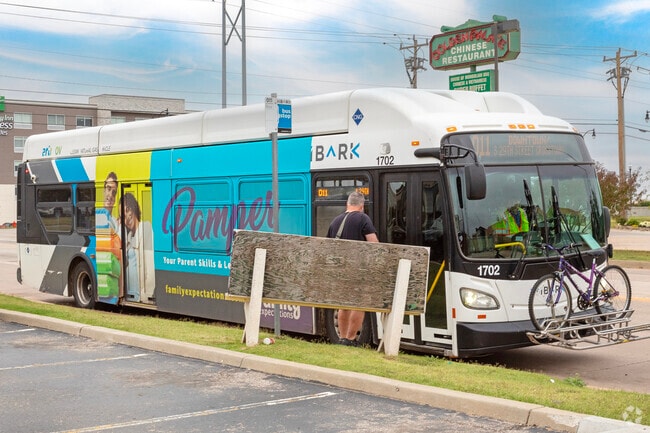 Catch a bus to anywhere in the Oklahoma City area from Mustang.