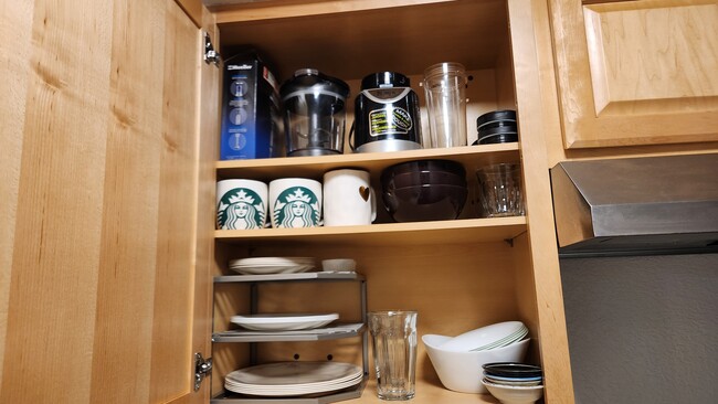 Stocked cupboard - 7932 Mission Center Ct