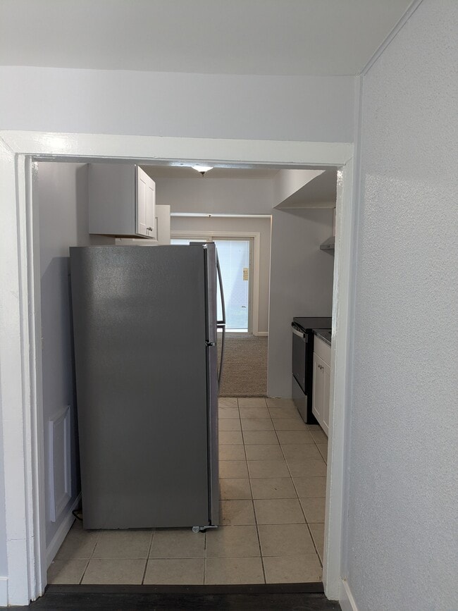View of kitchen and living room from the dining room - 520 E Miner St