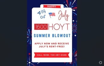 July Move-In Special - 1600 Hoyt