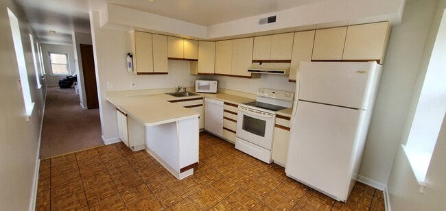Kitchen - Lots of Cabinet Space, Refrigerator, Dishwasher, Microwave - 637 N 2nd St