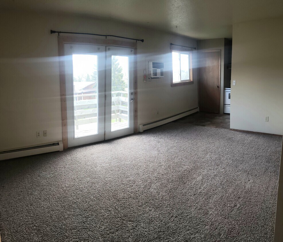 Bright, airy living room with like new carpeting. - 1200 Glacial Dr