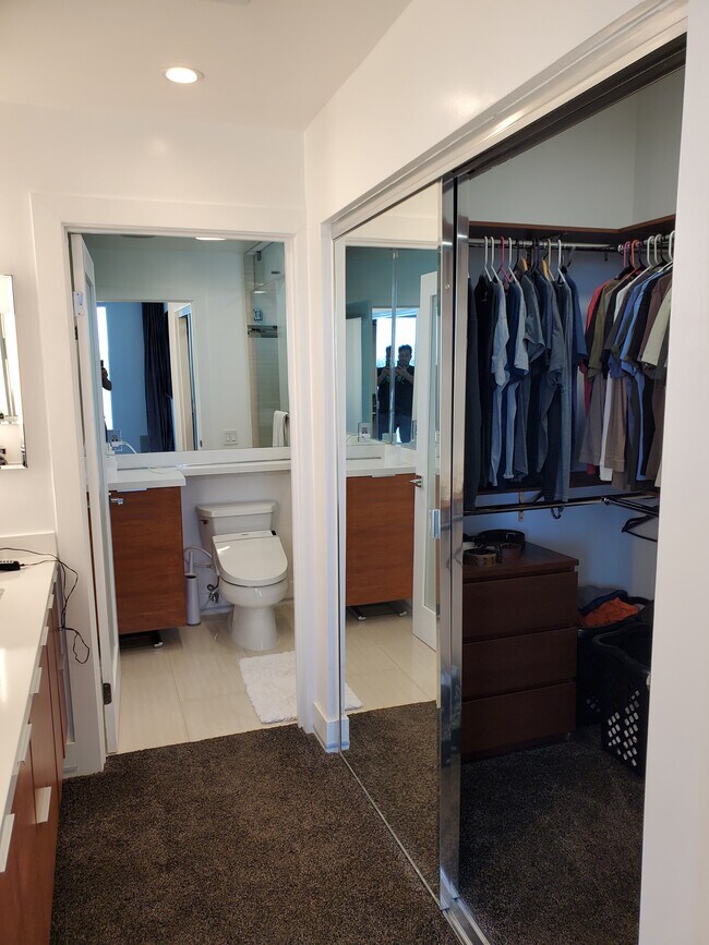 spacious hallway/walk in closet - 1080 Everett Plz
