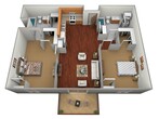 2 Bedroom, 2 Bathroom