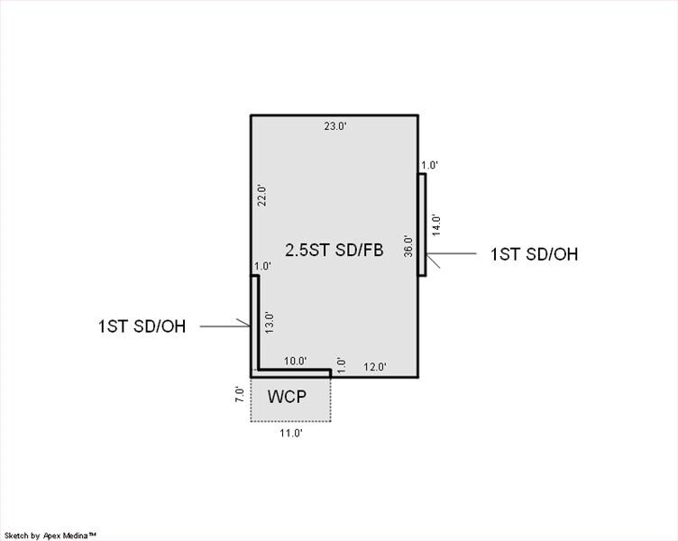 Plano de planta - 437 Hamilton Pl