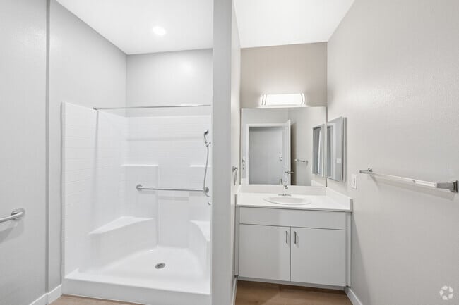 2BR, 1BA - 850SF - Bathroom - McKnight Senior Village IV